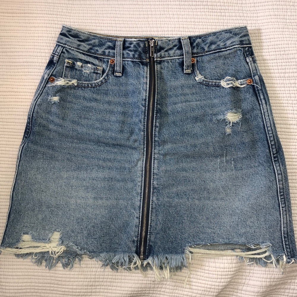 Abercrombie & Fitch Zoe Natural Rise A-Line Skirt
